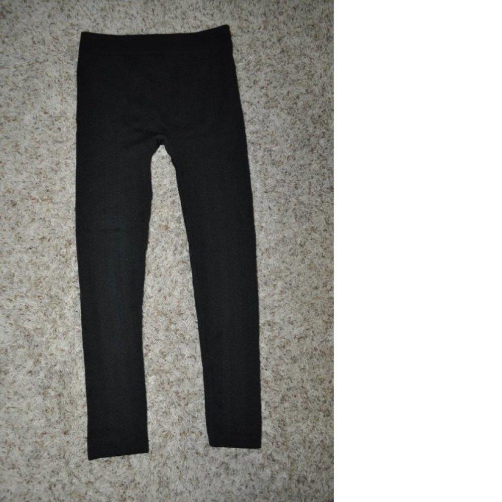 Modern Heritage Leggings Womens M/L Black Crop Pants Elastic Waist Stretch